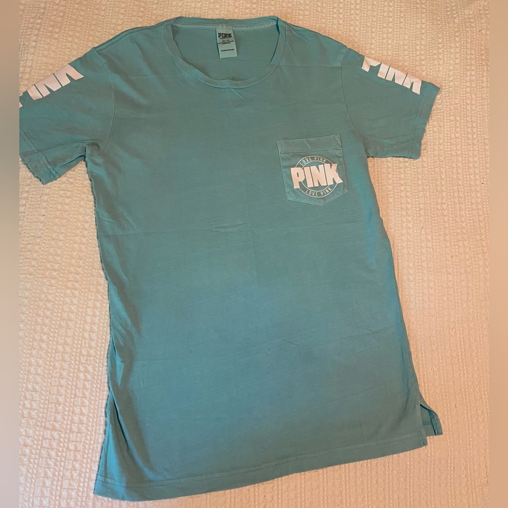 VS PINK oversized seafoam color tshirt size xs